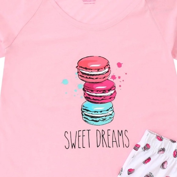 Macaroon Women's Soft Knit 100% Cotton Jersey Short Lounge-Sleep Set - Picture 2 of 3